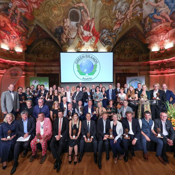 55 sustainable brands awarded at the international GREEN BRANDS gala in Vienna