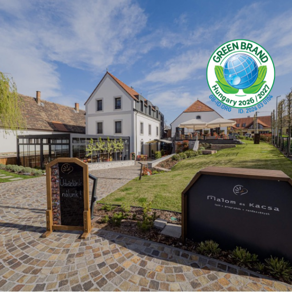 Fenntartható turizmus malomkeréken – a „Malom és Kacsa” megszerezte a GREEN BRANDS védjegyet